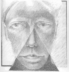 Black and white self-portrait, 1994
